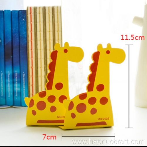 Personalidad creativa regalo para estudiantes jirafas sujetalibros de hierro